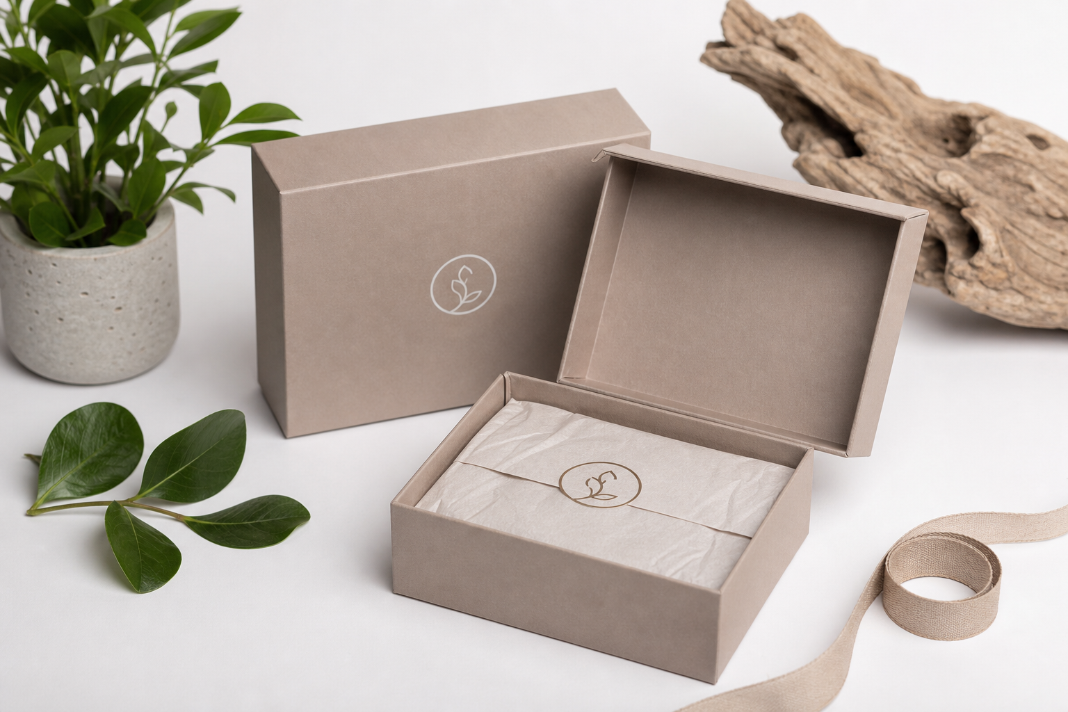 Recycled Rigid Gift Boxes with Logo: Board, Finish, Dieline, and Unit Cost