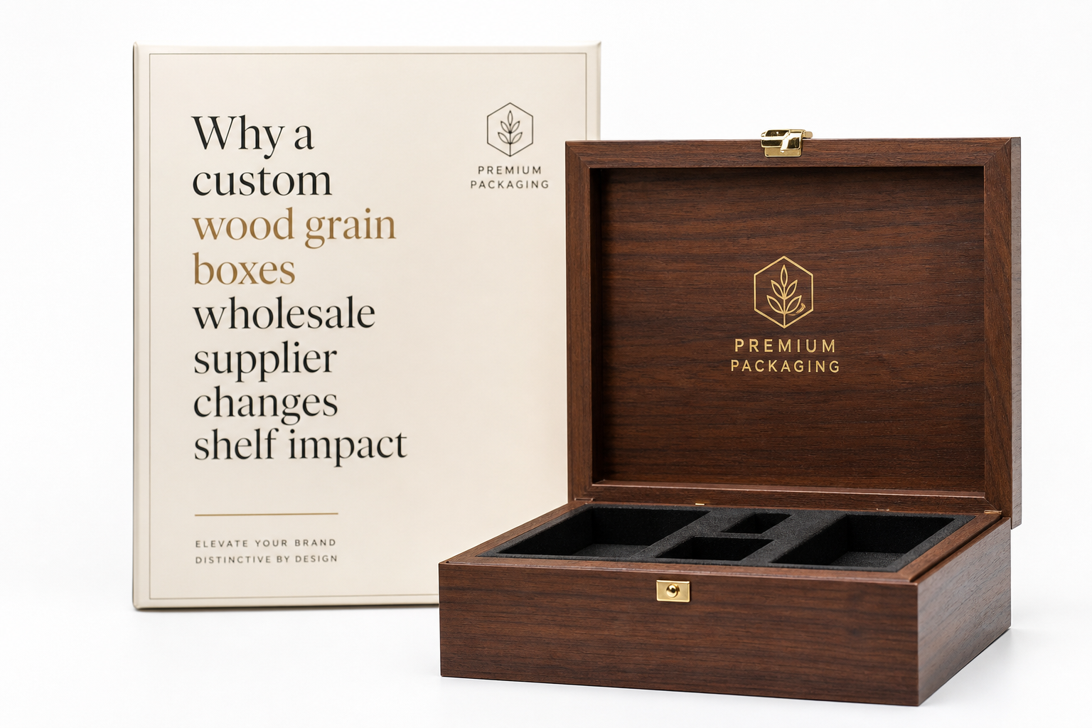 Custom Wood Grain Boxes Wholesale Supplier for Brands
