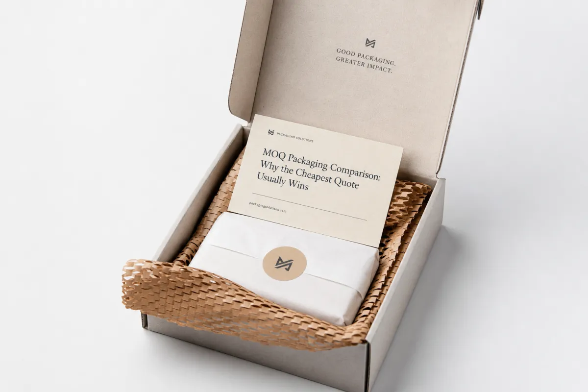 MOQ Packaging Comparison: Costs, Specs, and Lead Times