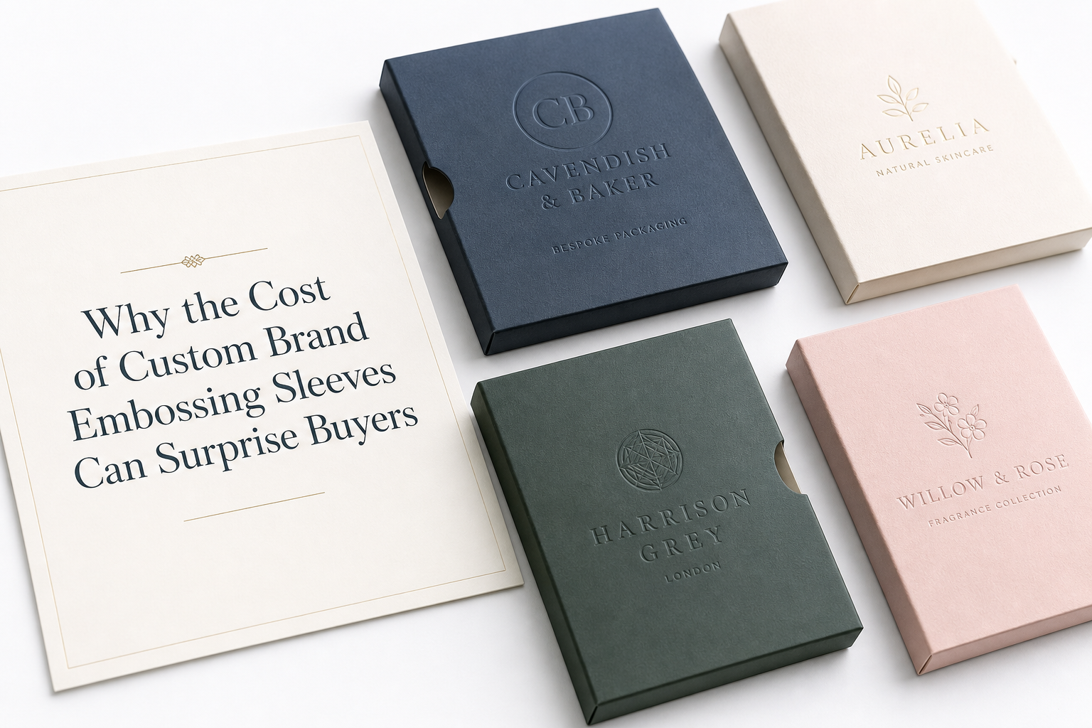 Cost of Custom Brand Embossing Sleeves: What Affects It
