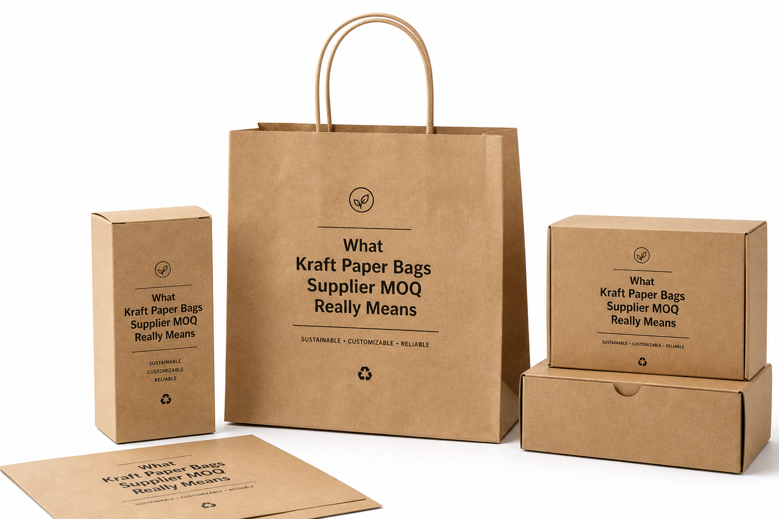 Kraft Paper Bags Supplier MOQ: Film, Print, MOQ, and Carton Packing