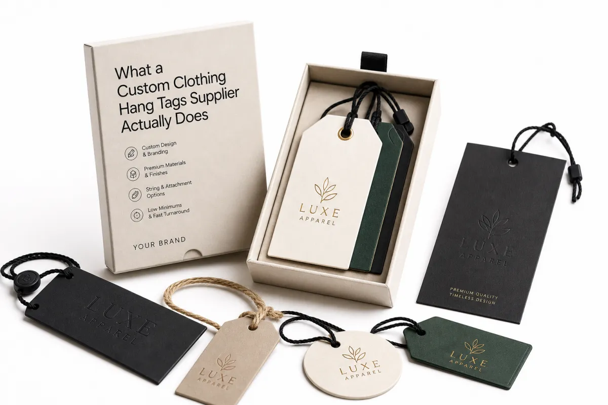 Custom Clothing Hang Tags Supplier: Pricing and Process