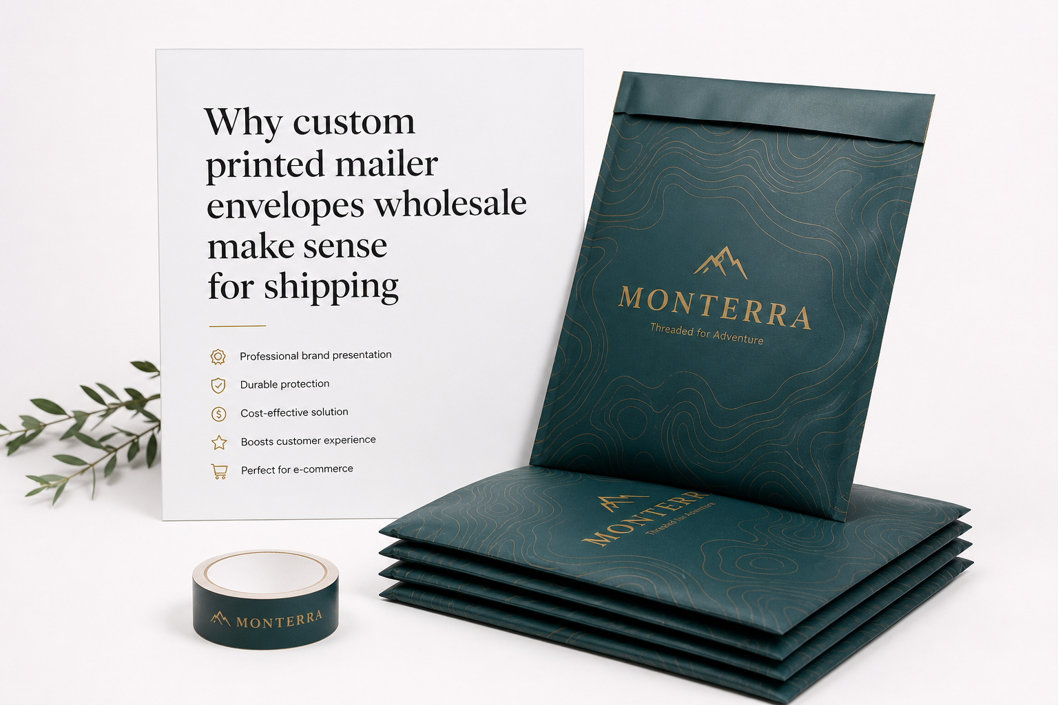Custom Printed Mailer Envelopes Wholesale: Specs + Pricing