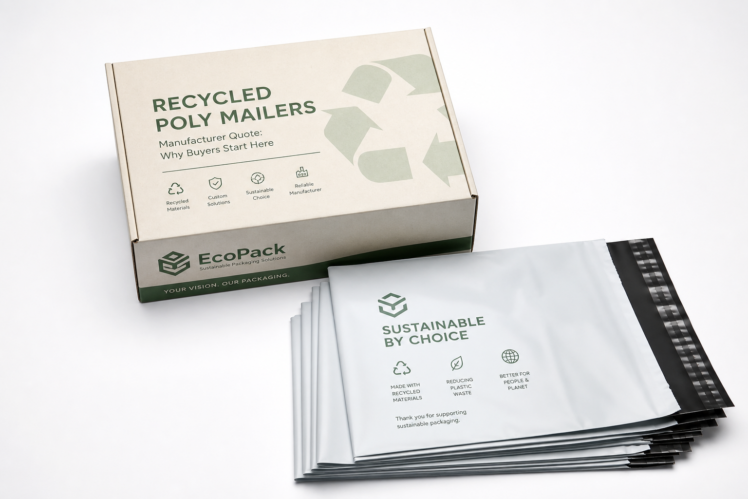 Recycled Poly Mailers Manufacturer Quote: Specs and Pricing