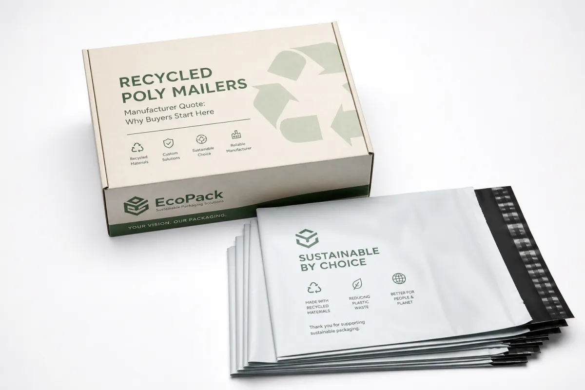 Recycled Poly Mailers Manufacturer Quote: Specs and Pricing