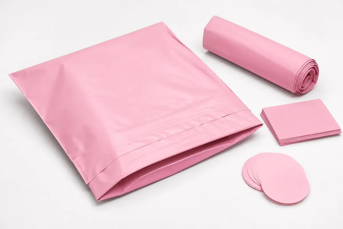 Pink Poly Mailers for Ecommerce
