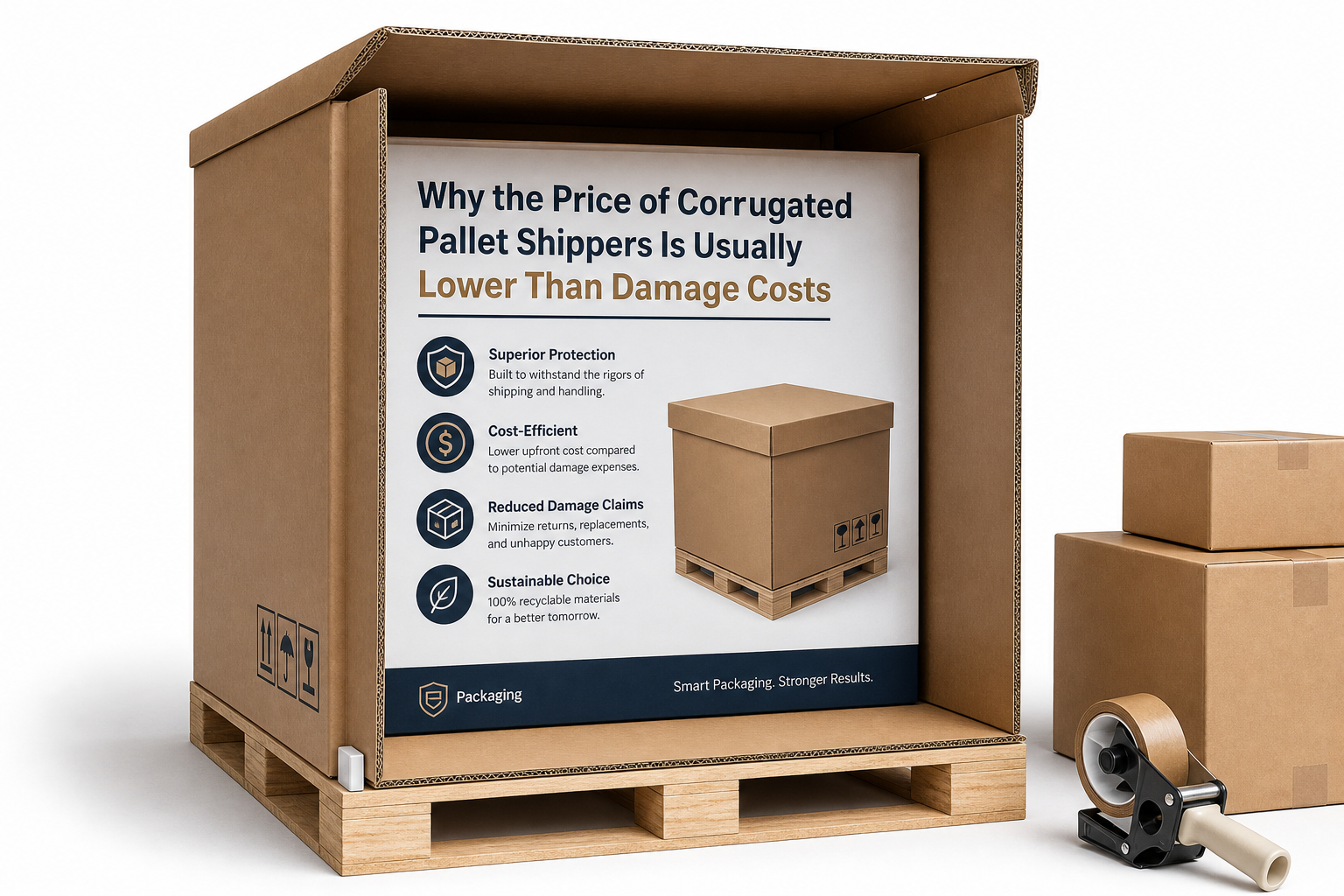Price of Corrugated Pallet Shippers: Material, Print, Proofing, and Reorder Risk