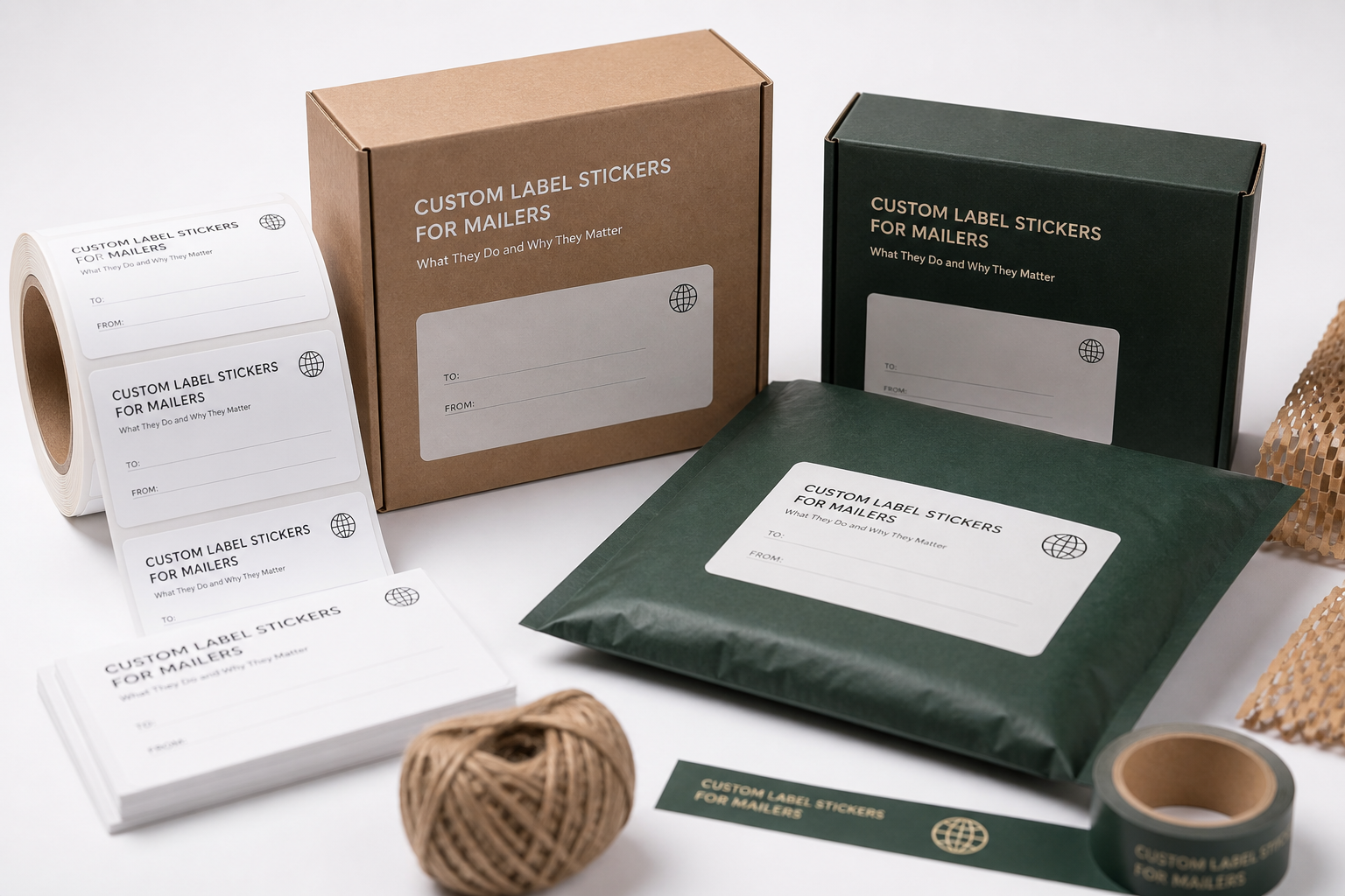 Custom Label Stickers for Mailers: Material, Adhesive, Artwork, and MOQ