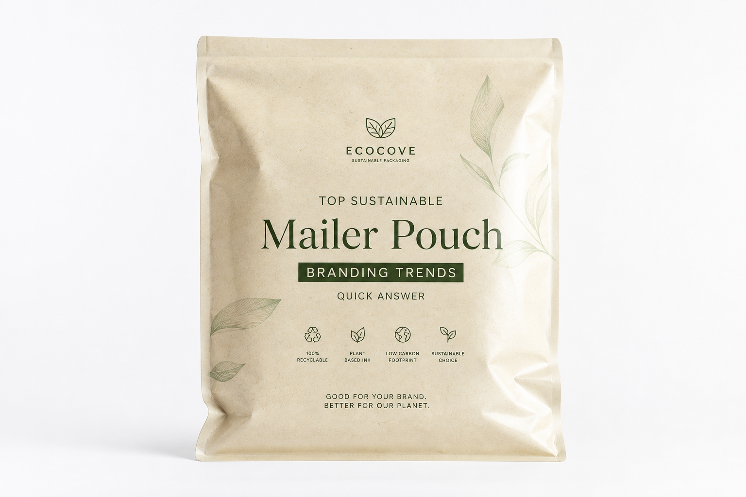 Sustainable Mailer Pouch Branding Work: Film, Print, MOQ, and Carton Packing