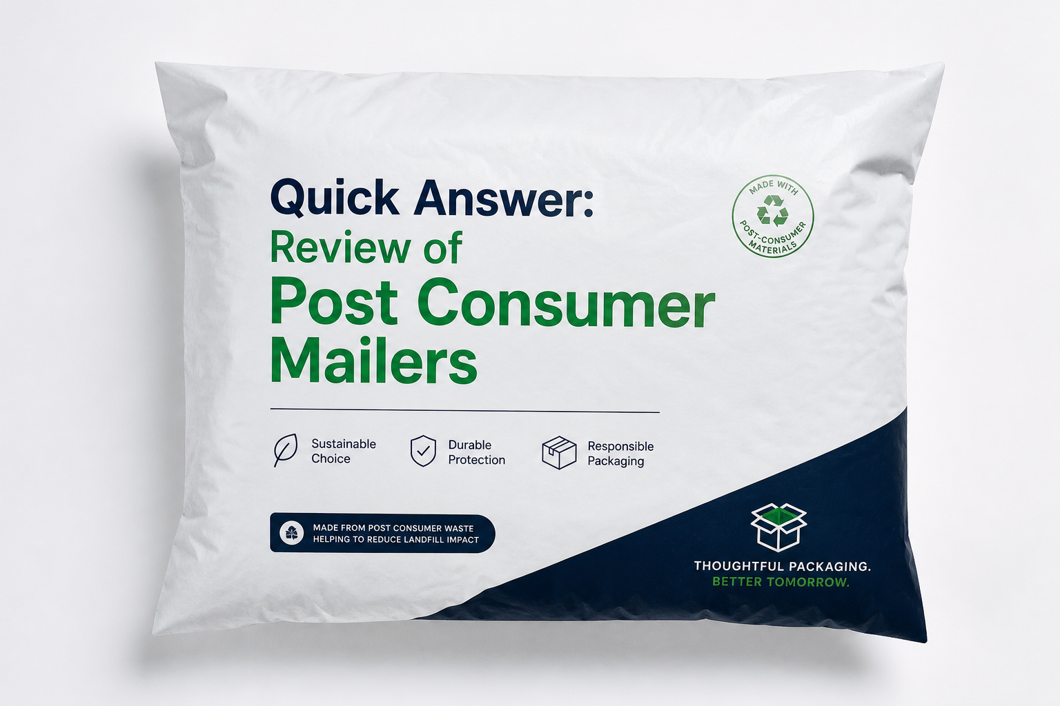 Of Post Consumer Mailers Options Tested: Film, Closure, Print, and Fulfillment