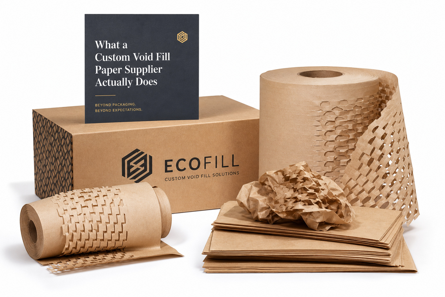 Custom Void Fill Paper Supplier: Material, Print, Proofing, and Reorder Risk