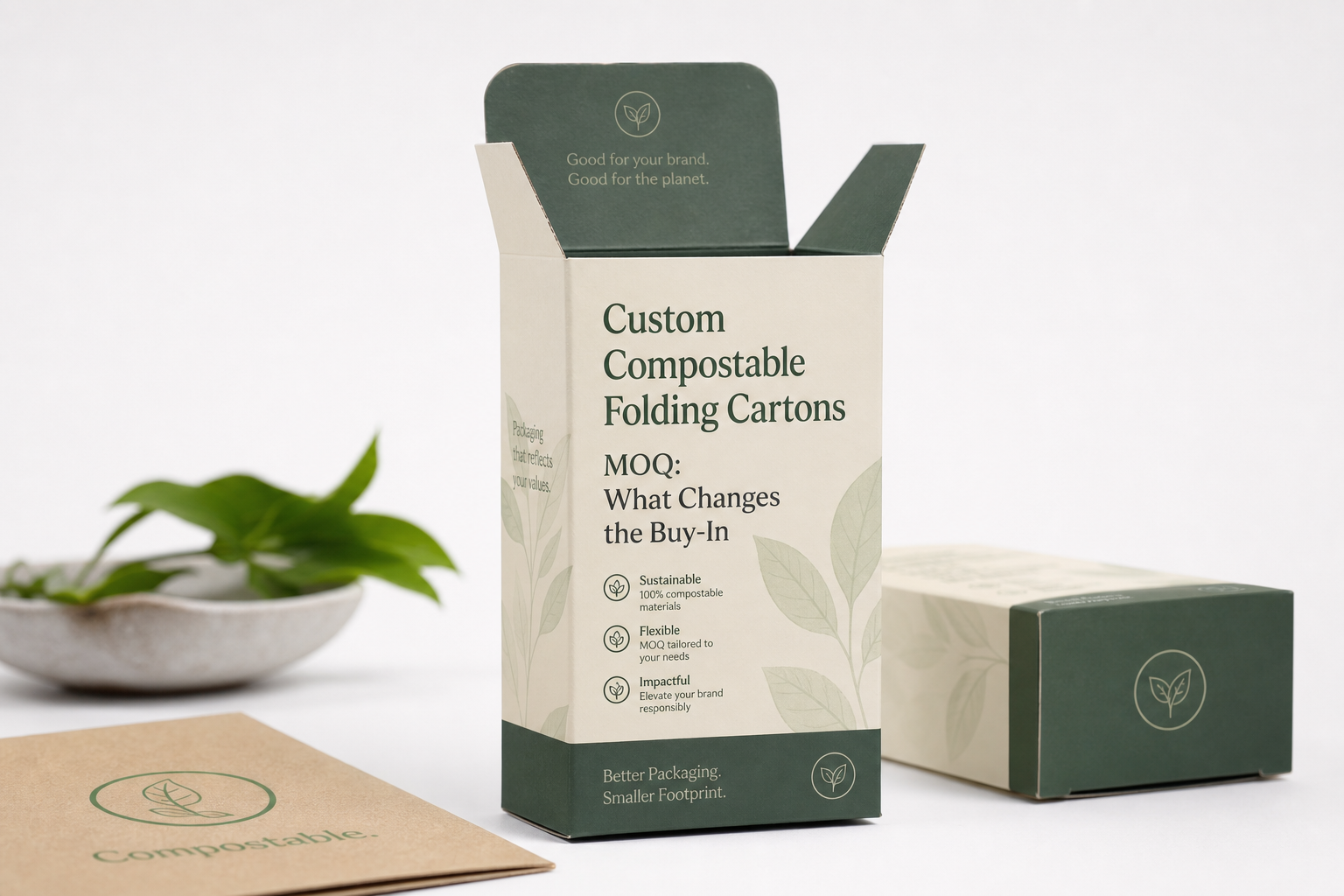 Custom Compostable Folding Cartons MOQ: Pricing & Specs