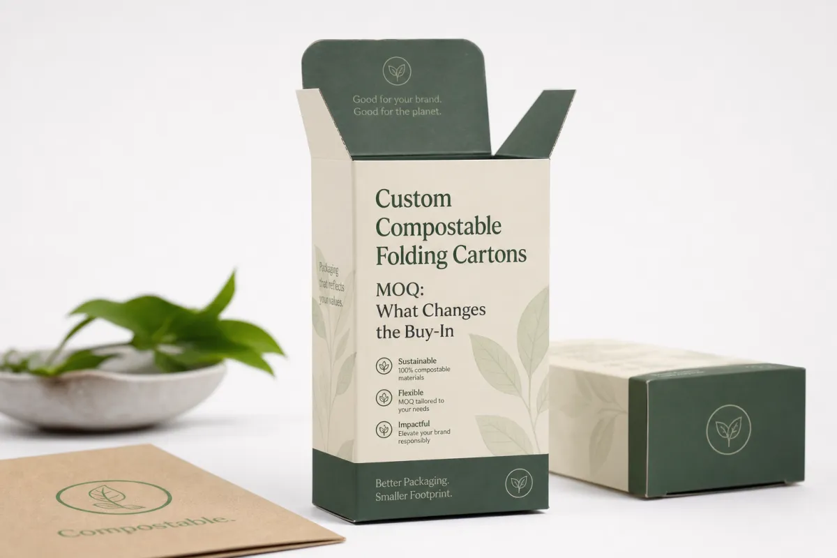 Custom Compostable Folding Cartons MOQ: Pricing & Specs