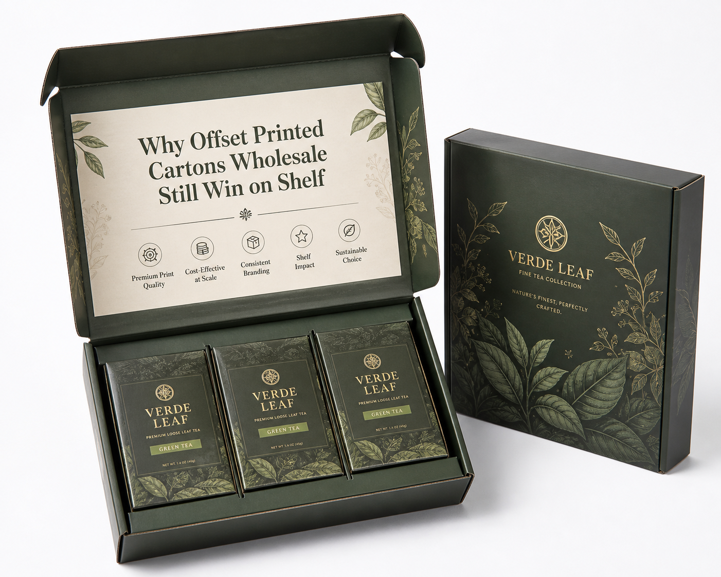 Offset Printed Cartons Wholesale for Packaging: Board, Finish, Dieline, and Unit Cost