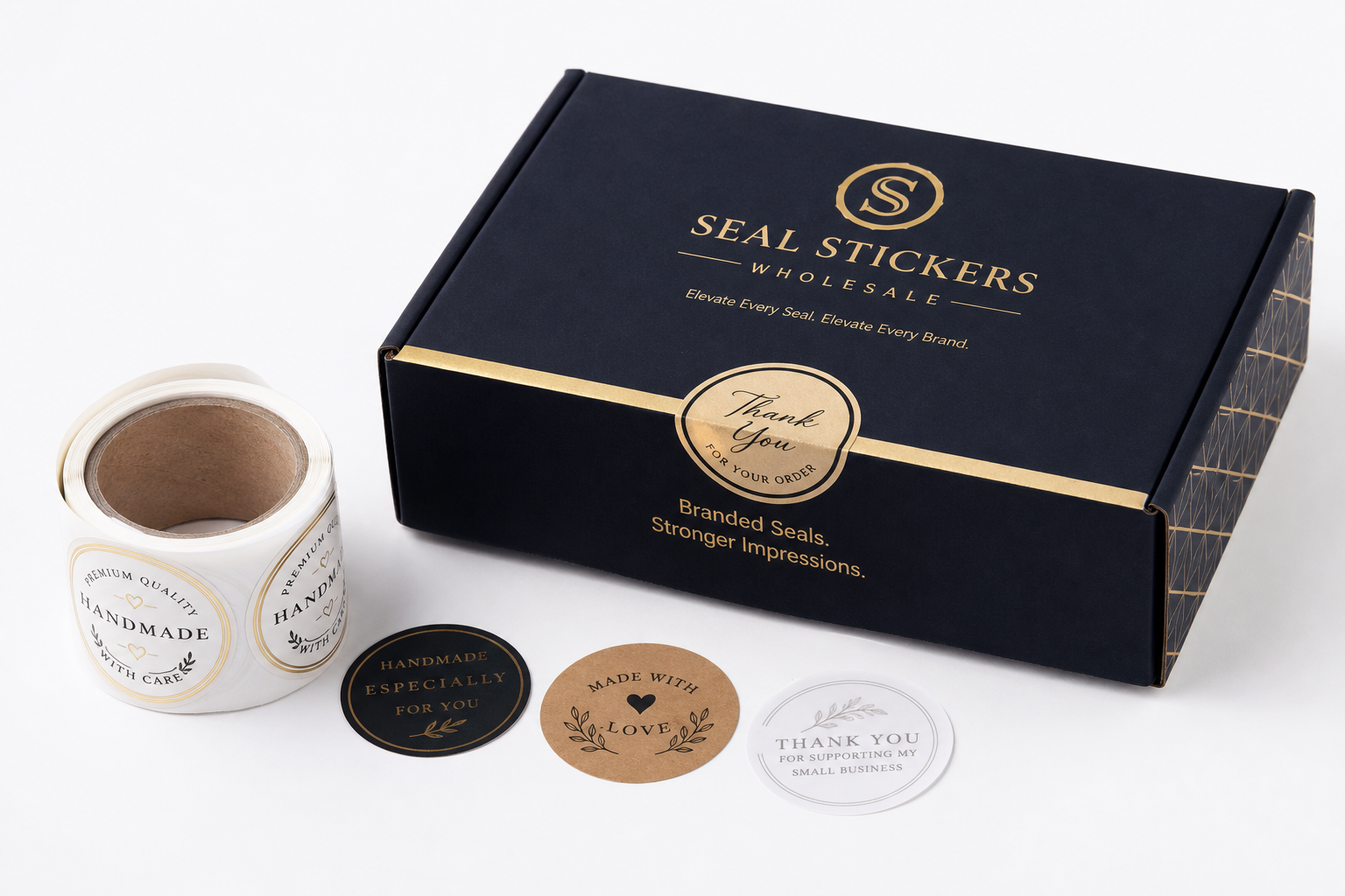 Branded Seal Stickers Wholesale for Custom Packaging