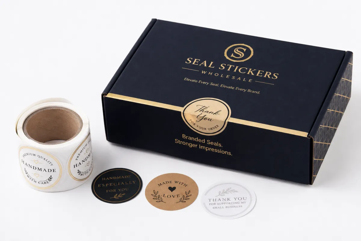 Branded Seal Stickers Wholesale for Custom Packaging