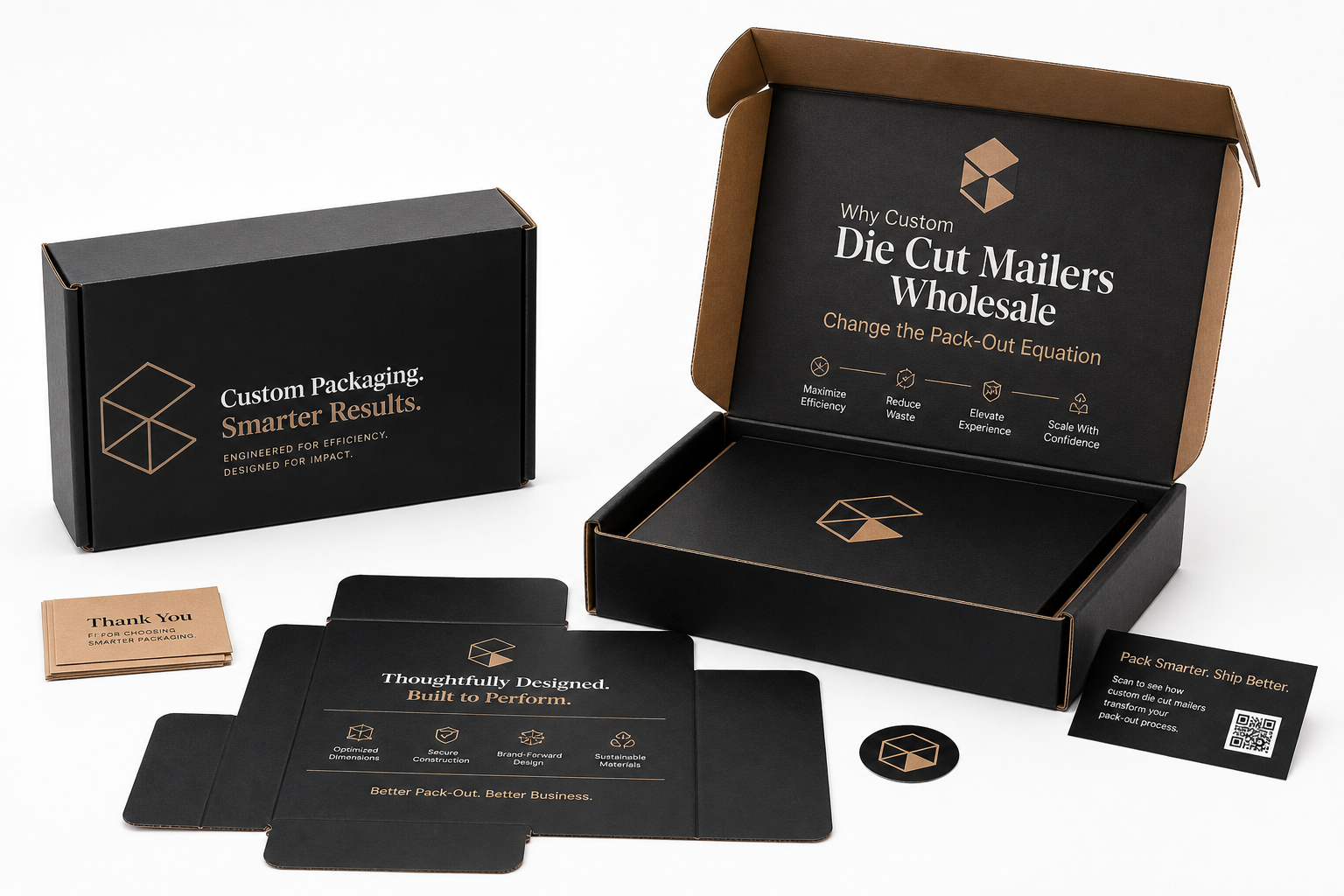 Custom Die Cut Mailers Wholesale for Better Branding