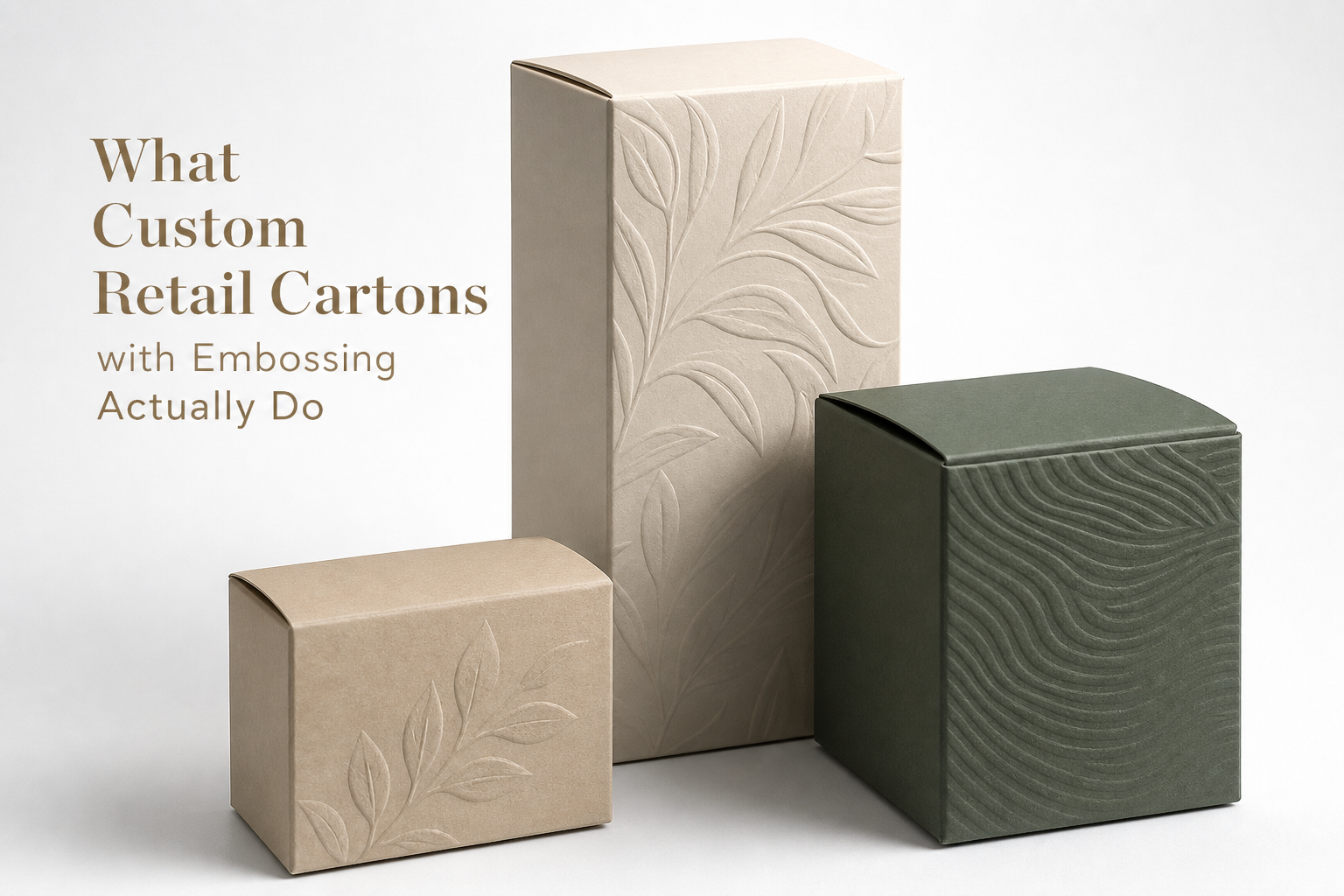 Custom Retail Cartons with Embossing: Design, Cost & Impact
