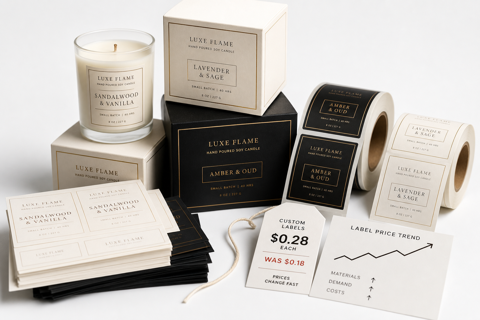 Custom Candle Labels Price: What Affects the Cost Most