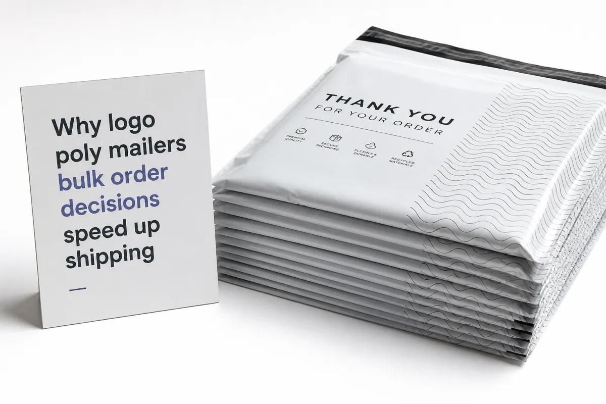 Logo Poly Mailers Bulk Order: Pricing, Specs & Process