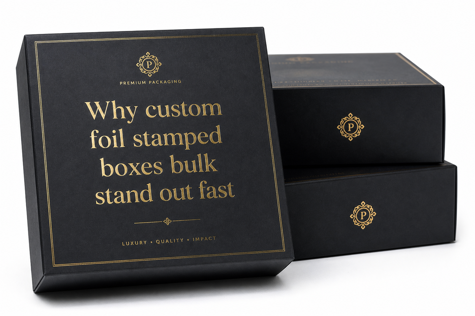 Custom Foil Stamped Boxes Bulk: Pricing, Specs, MOQ