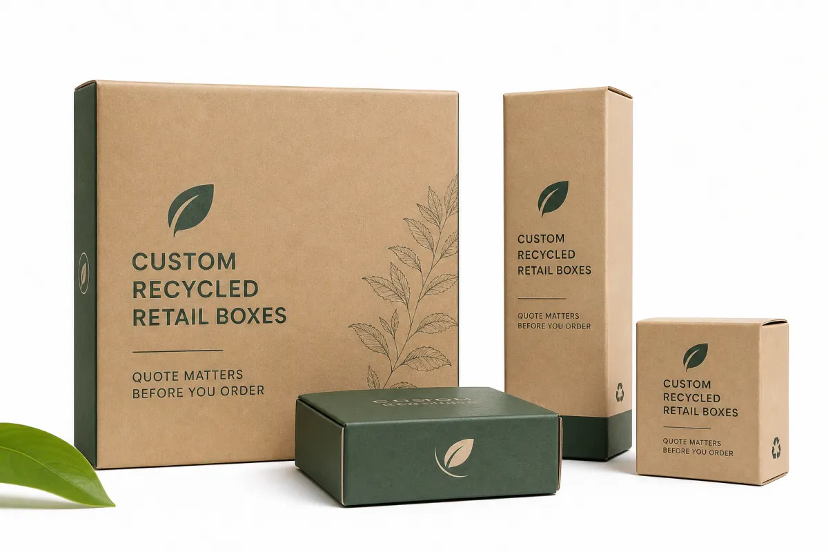 Custom Recycled Retail Boxes Quote: Pricing, MOQ, Specs