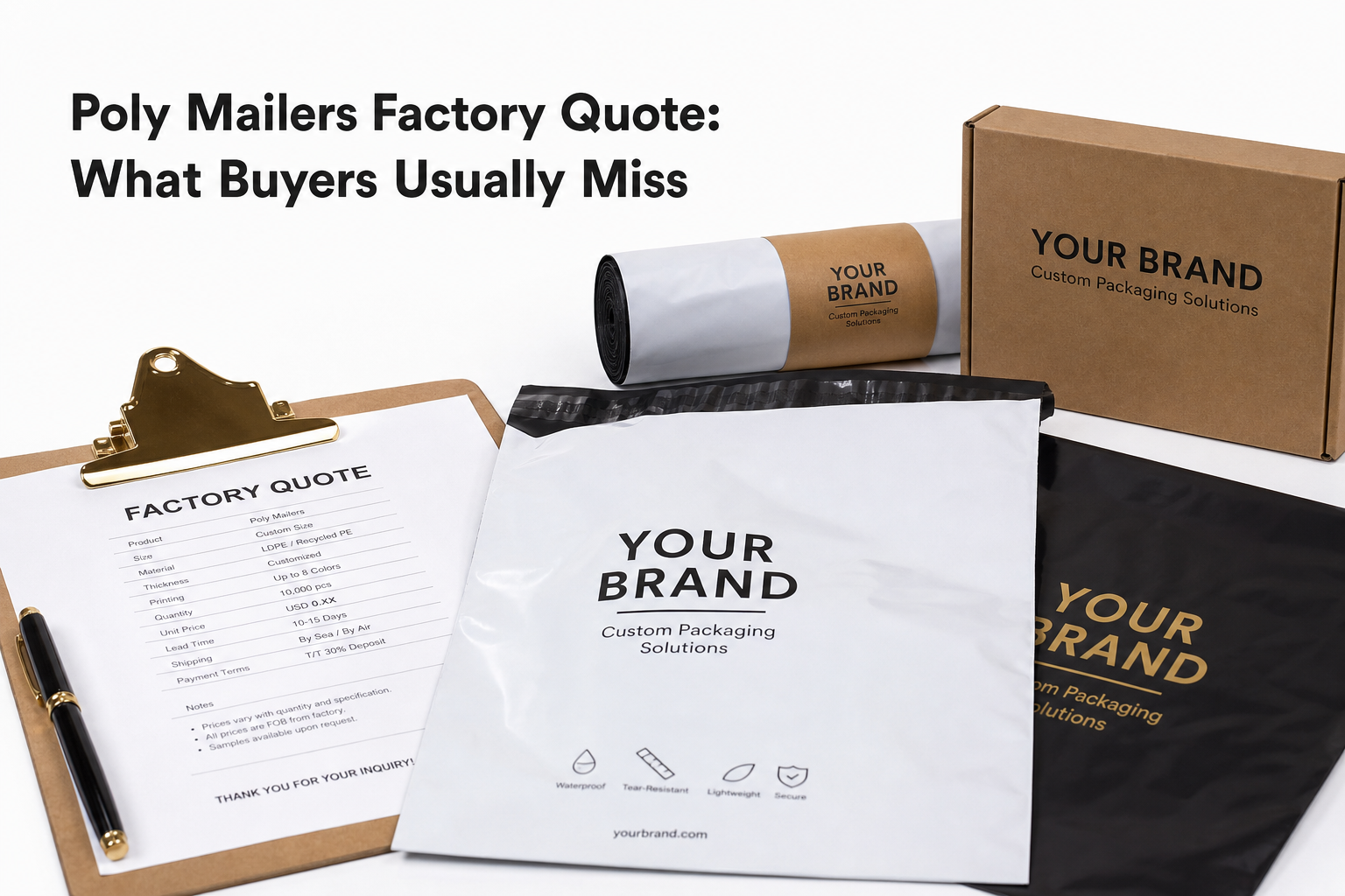 Poly Mailers Factory Quote: Pricing, Specs, and Lead Times