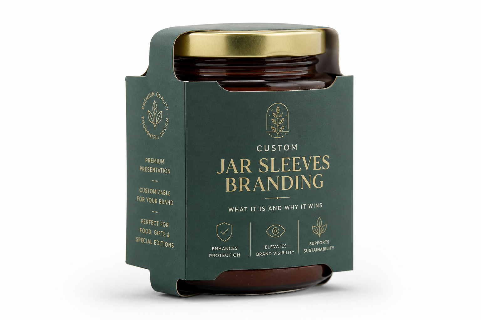 Custom Jar Sleeves Branding: Retail Fit, Compliance Space, Print, and Cost