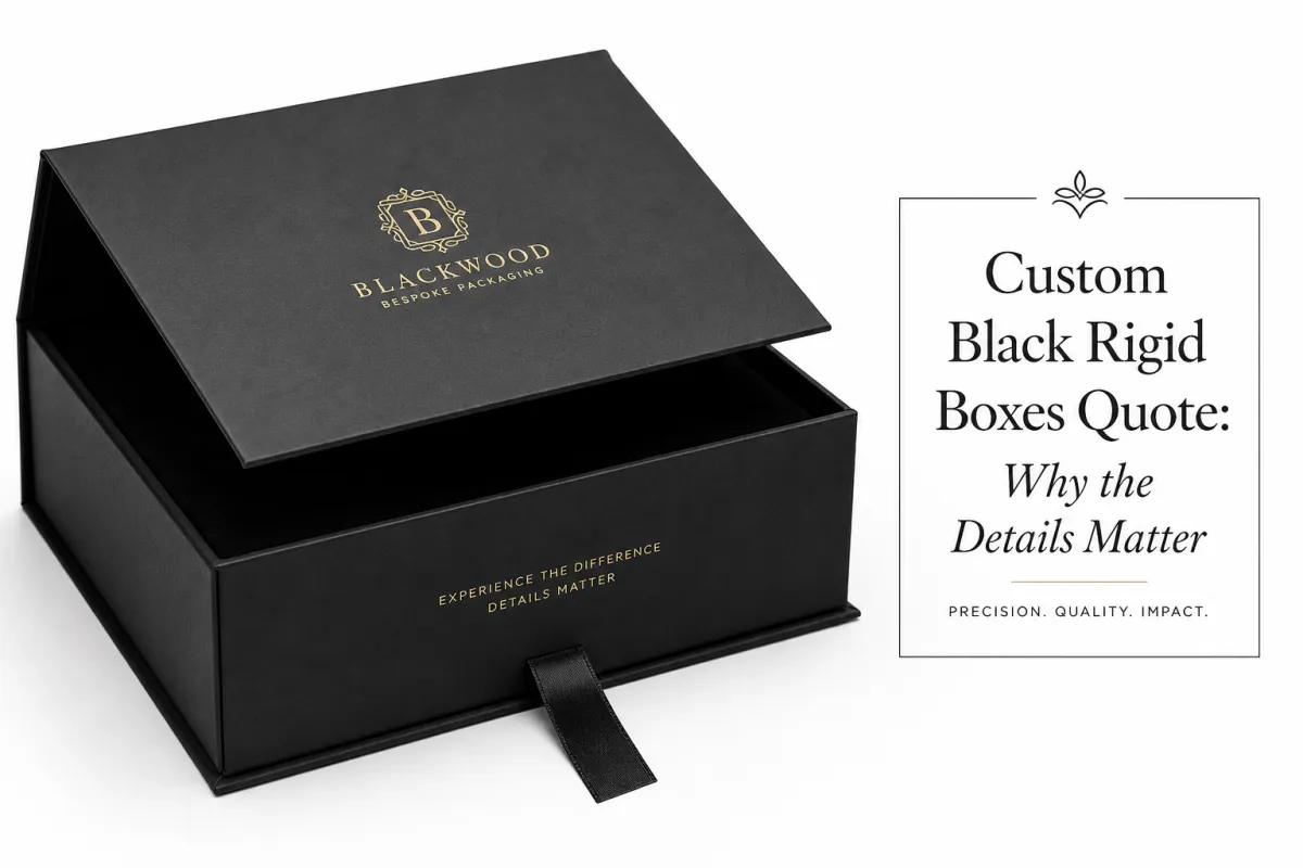 Custom Black Rigid Boxes Quote: Pricing, Specs, Timeline