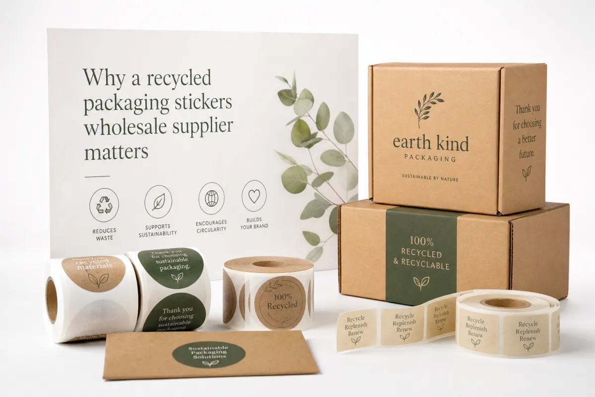 Recycled Packaging Stickers Wholesale Supplier Options