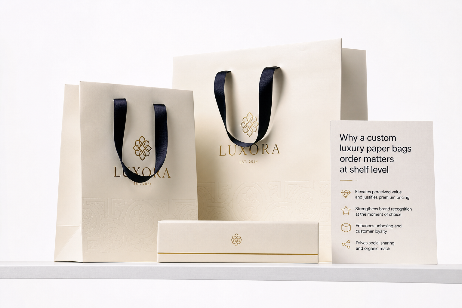 Custom Luxury Paper Bags Order: Specs, Pricing, Process