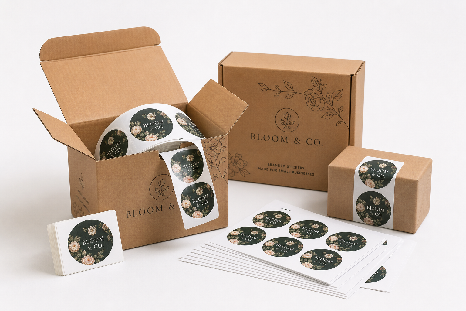 Branded Shipping Stickers Bulk: Pricing, Specs & Orders