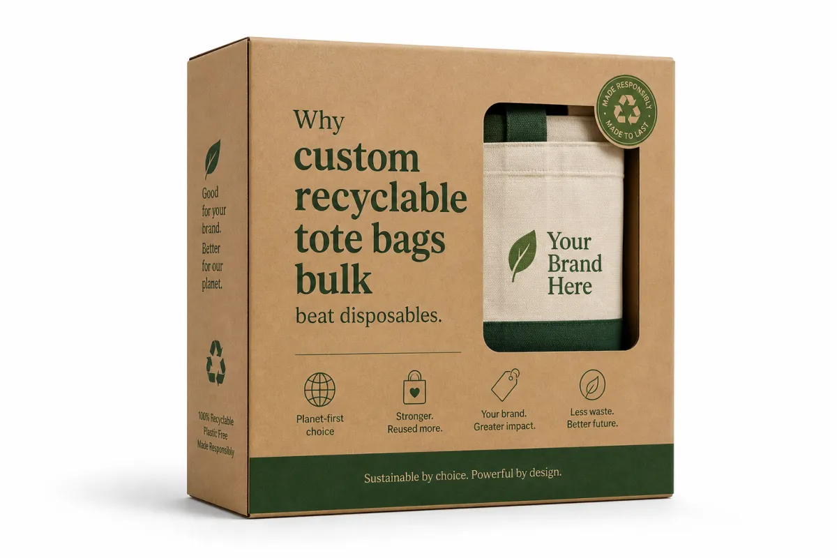 Custom Recyclable Tote Bags Bulk: Specs, Pricing, MOQ