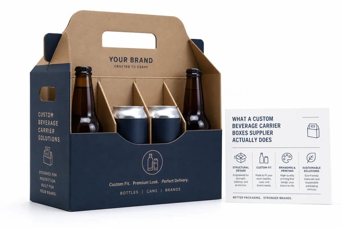 Custom Beverage Carrier Boxes Supplier