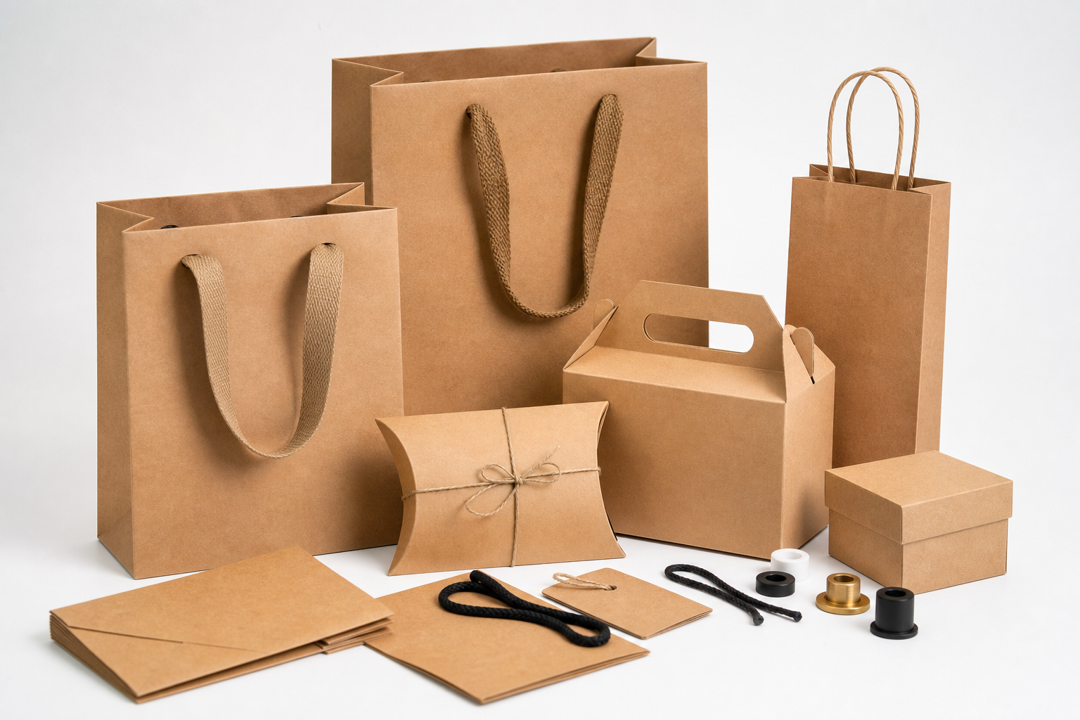 Custom Kraft Shopping Bags Supplier: Film, Print, MOQ, and Carton Packing
