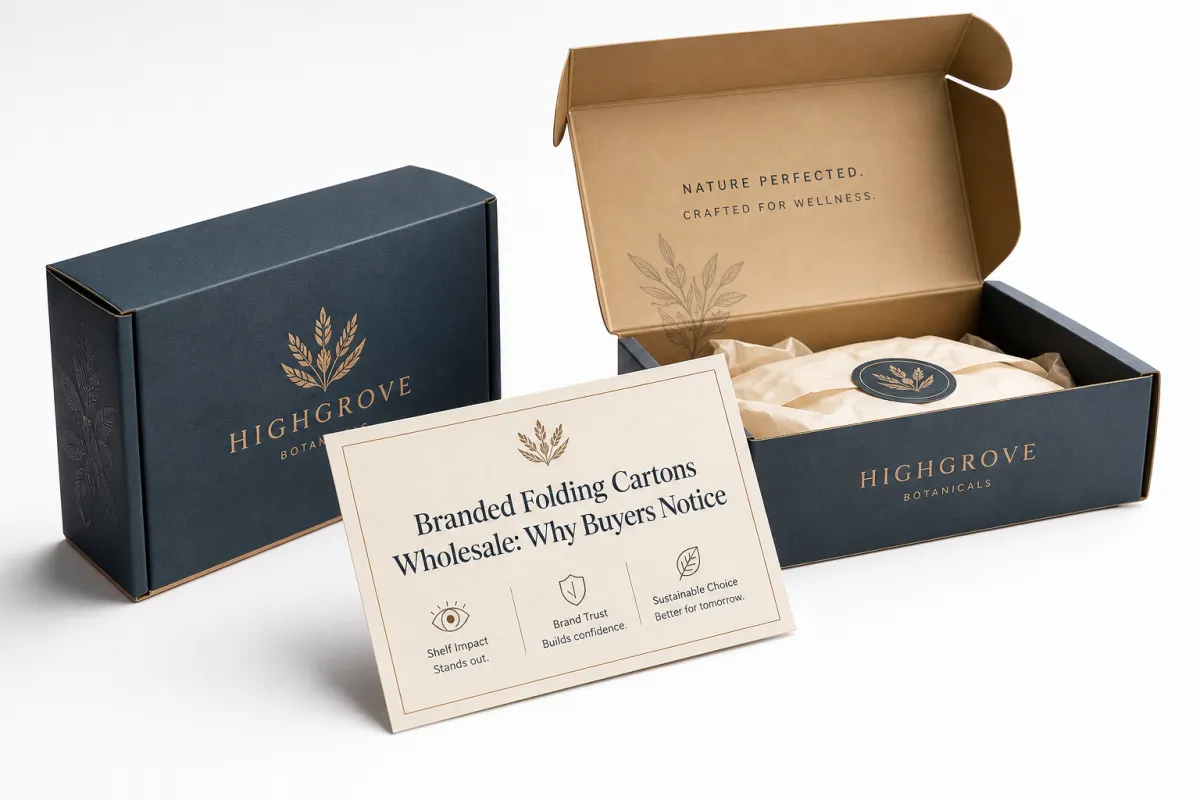 Branded Folding Cartons Wholesale for Eco Packaging