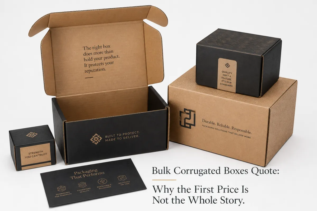 Bulk Corrugated Boxes Quote: Pricing, Specs, and Speed