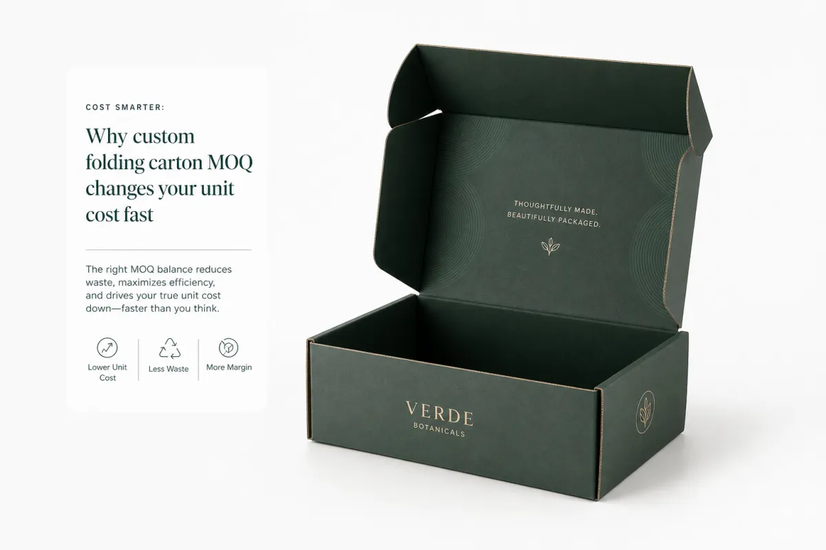 Custom Folding Carton MOQ: Pricing, Specs, and Process