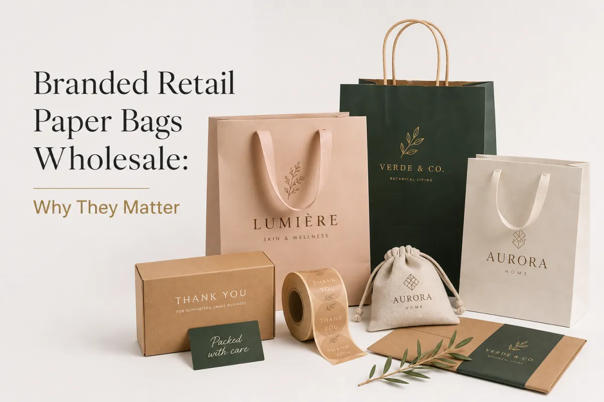 Branded Retail Paper Bags Wholesale for