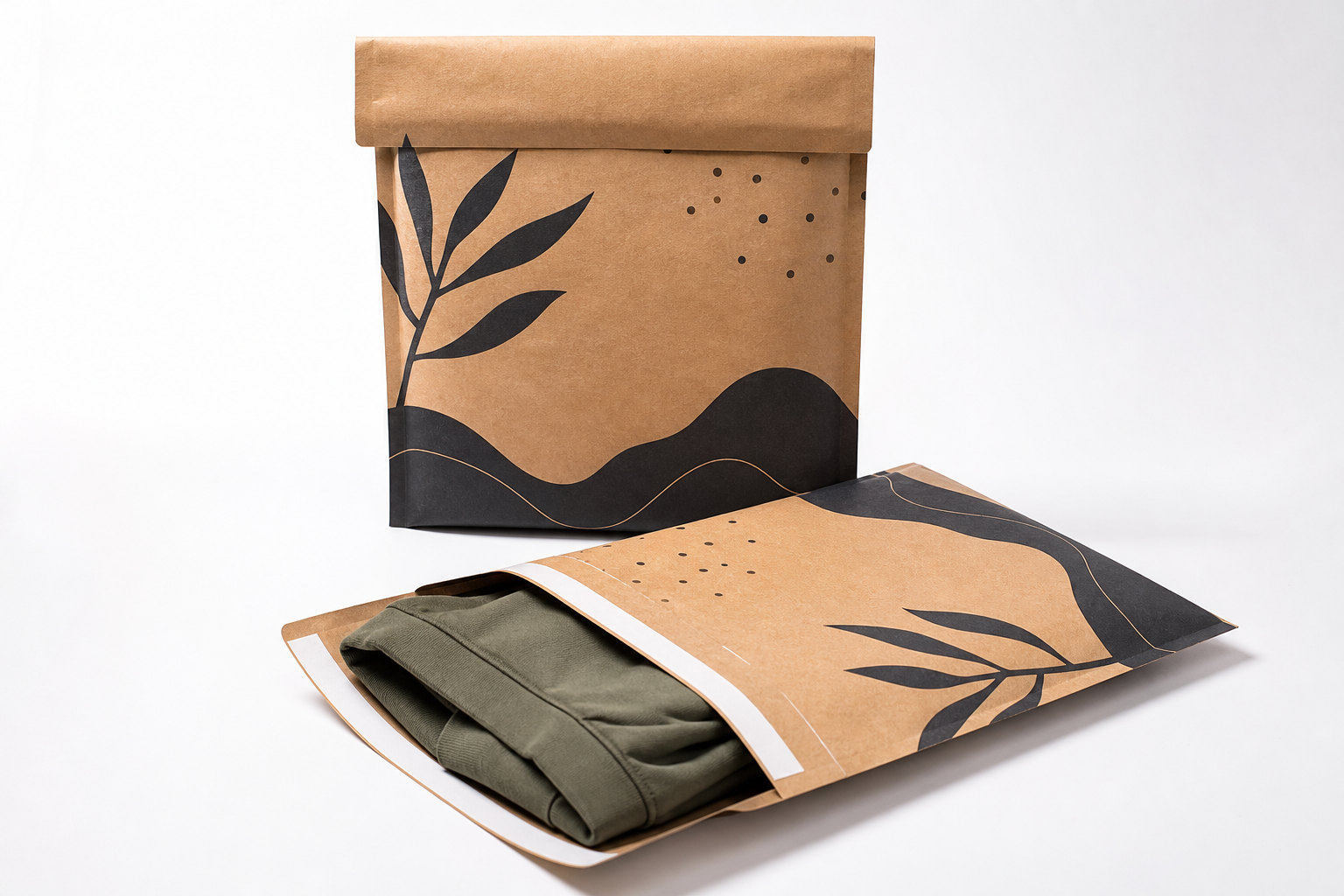 Printed Kraft Mailer Bags: Film, Print, MOQ, and Carton Packing