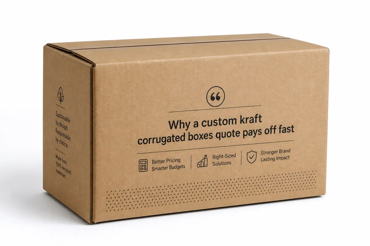 Custom Kraft Corrugated Boxes Quote: Pricing & Specs