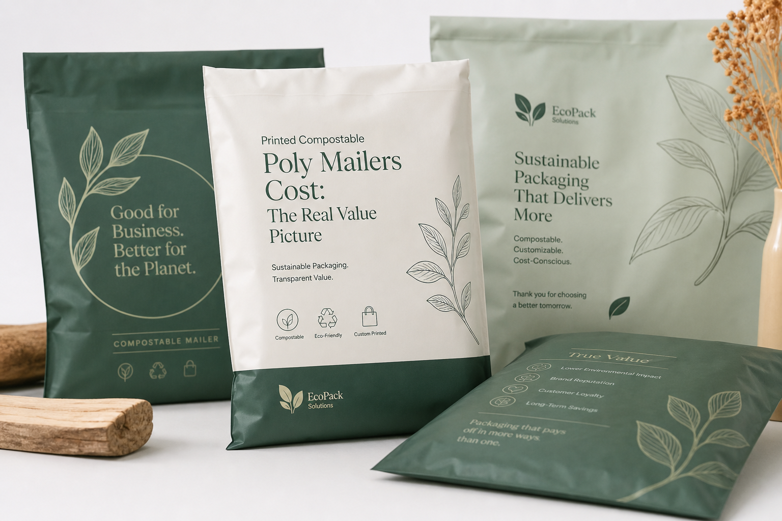 Printed Compostable Poly Mailers Cost: What Affects Pricing