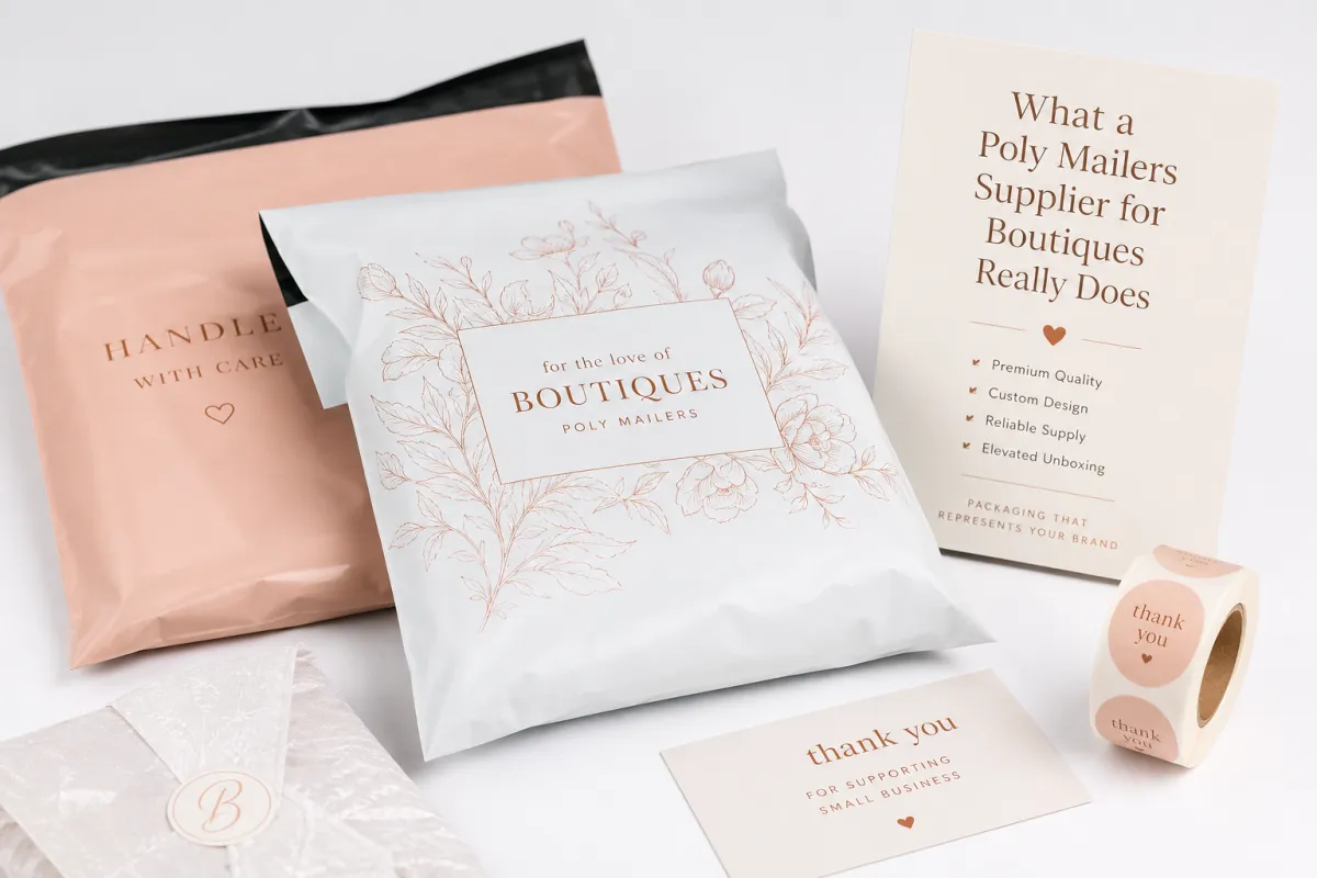 Poly Mailers Supplier for Boutiques