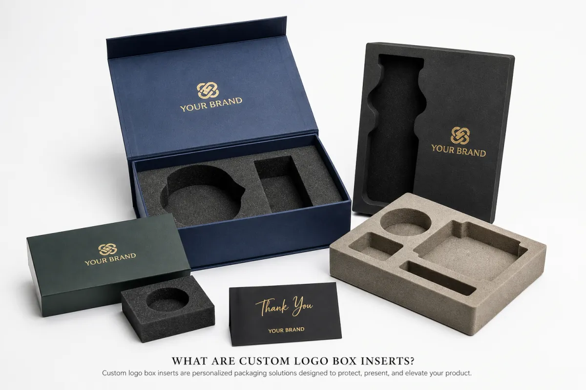 Custom Logo Box Inserts: Board, Finish, Dieline, and Unit