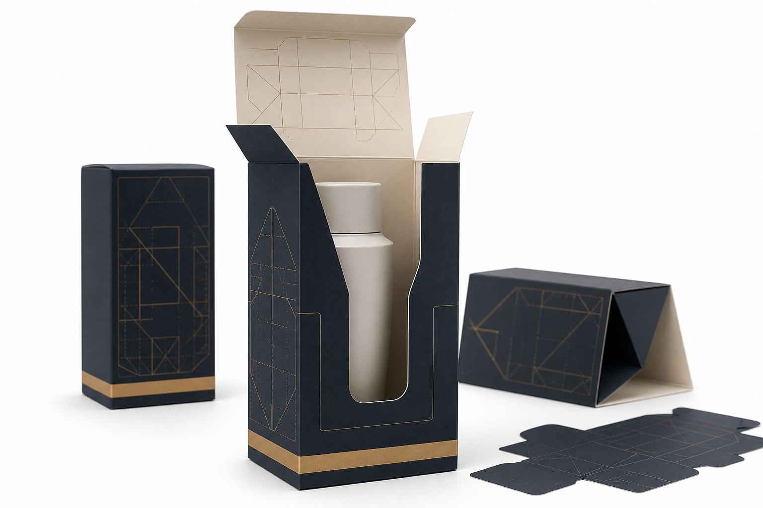Folding Cartons Design for Packaging Results: Board, Finish, Dieline, and Unit Cost