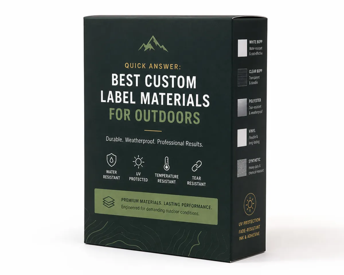 Custom Label Materials for Outdoors Tested