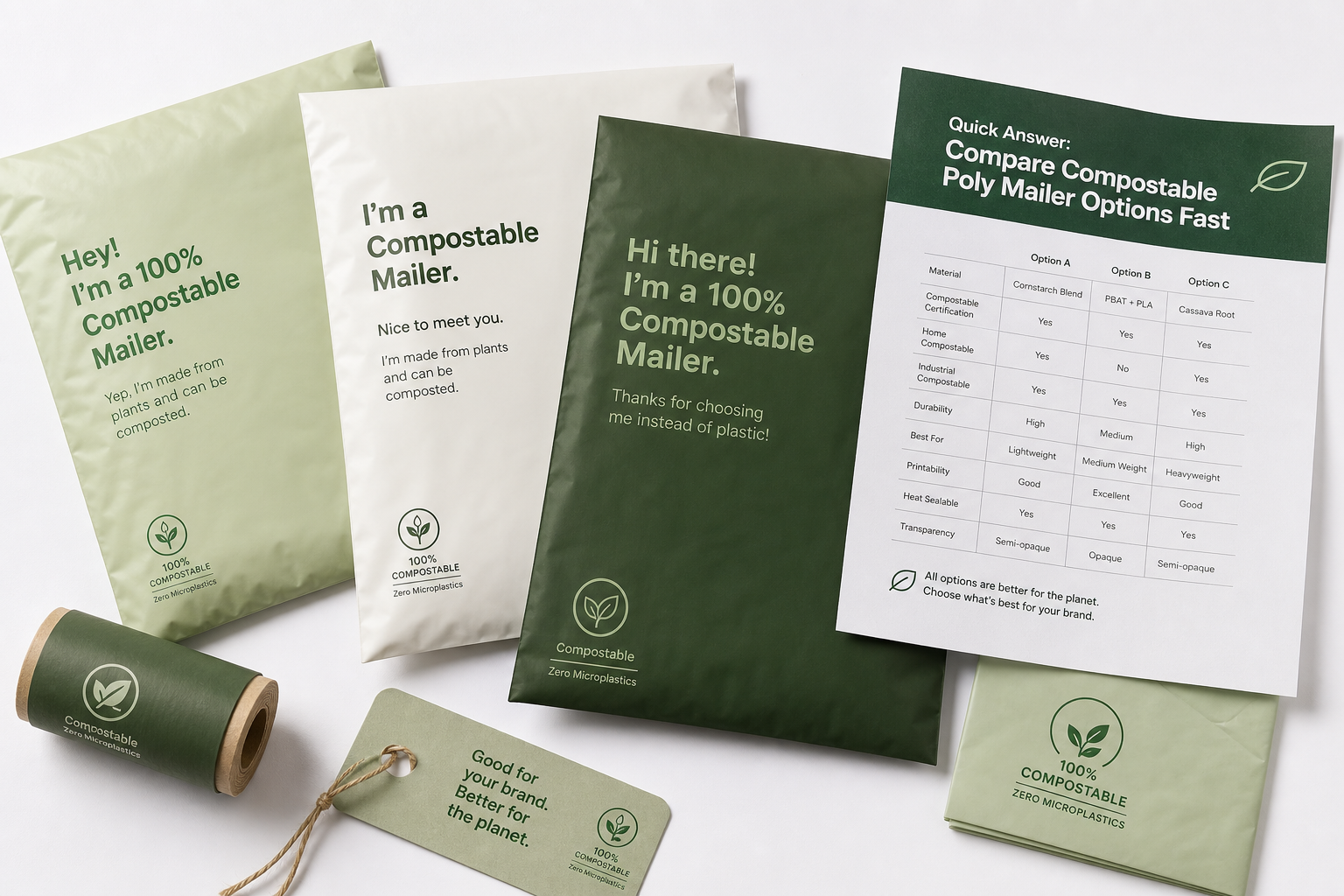 Compare Compostable Poly Mailer Options: Material Claims, Seal Quality, and Freight Cost