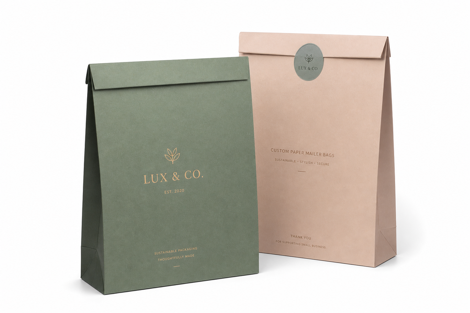Custom Paper Mailer Bags: Film, Print, MOQ, and Carton Packing