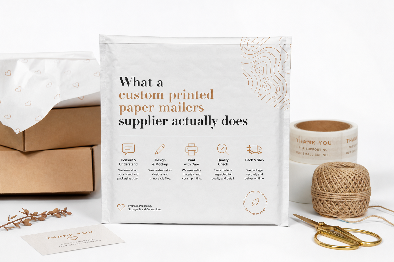 Custom Printed Paper Mailers Supplier: Film, Print, MOQ, and Carton Packing