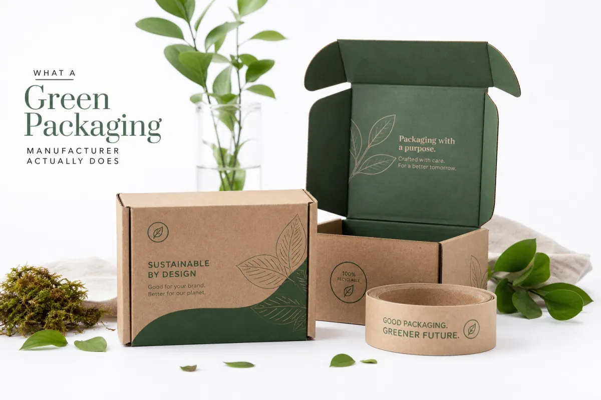 Green Packaging Manufacturer: Artwork Proof, Packing Count